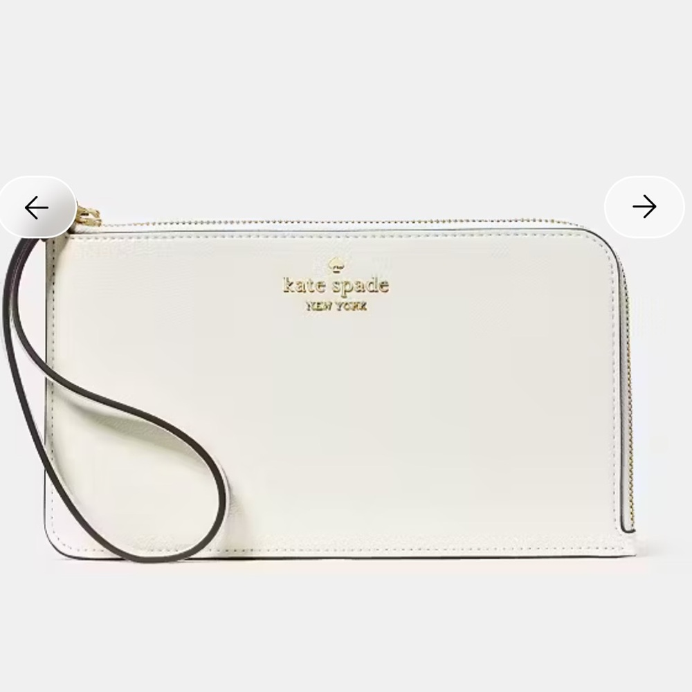 Kate Spade Cream Wristlet Clutch